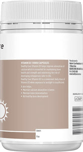 Vitamin D3 1000IU - 250 Capsules, Brown | Promotes Calcium Absorption in Bones