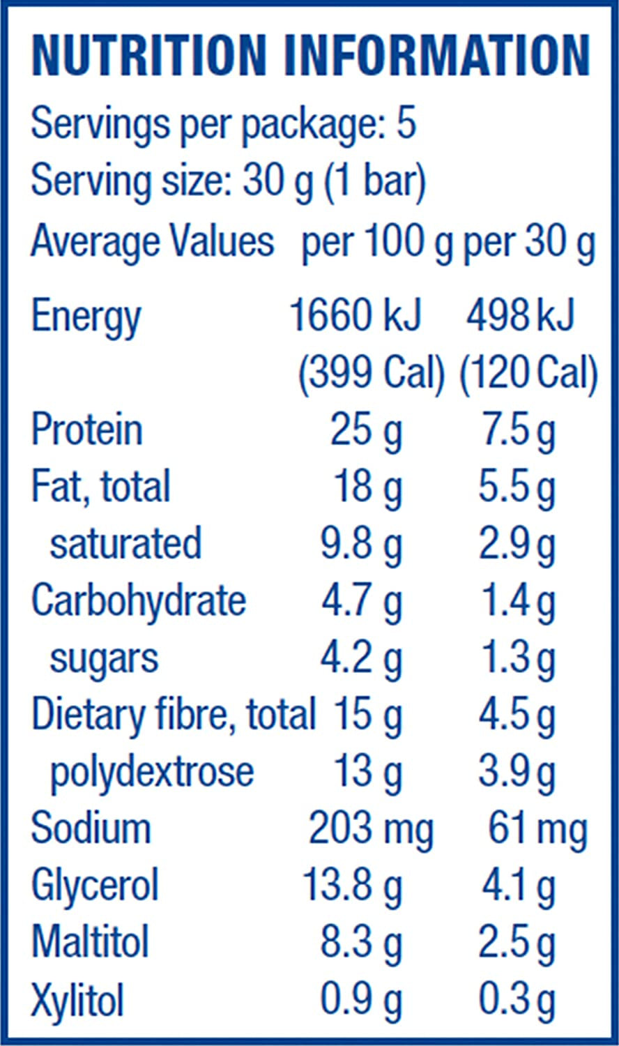 Chocolate Raspberry Bars | Keto Friendly Bars | 5 X 30G Low Carb Chocolate Bars | Low Carb, Low Sugar, High Protein, High Fibre | 5 Bar Pack