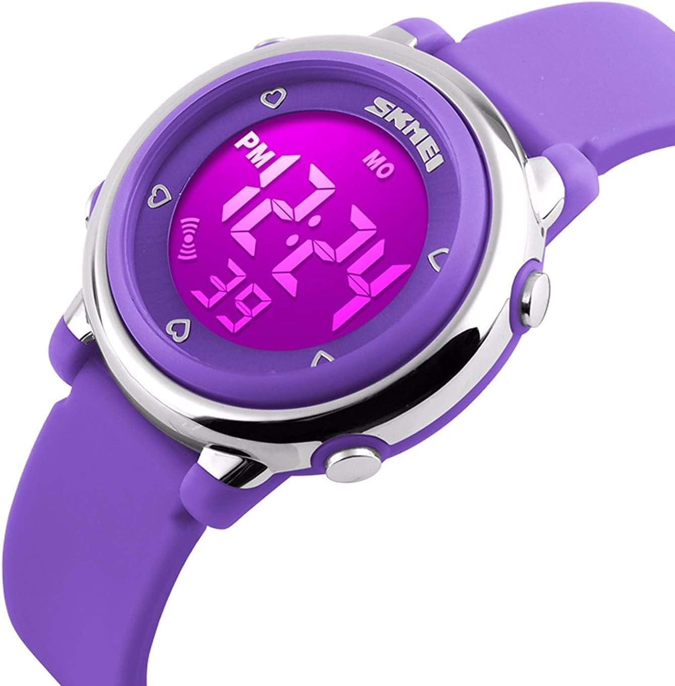 Kids Digital Sport Watch, Boys and Girls Sports Outdoor Watches, Girls LED Waterproof Electrical Watch with Alarm Children Stopwatch