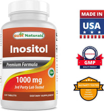 Load image into Gallery viewer, Inositol 1000Mg 120 Tablets - Also Called Vitamin B8
