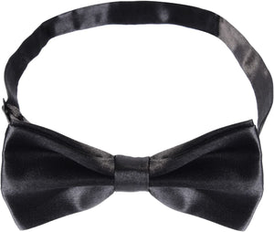 Men'S Pre-Tied Bow Ties Tux Bowtie Adjustable Formal Neck Bowtie for Parties (Black)