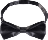 Men'S Pre-Tied Bow Ties Tux Bowtie Adjustable Formal Neck Bowtie for Parties (Black)