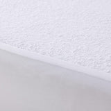 Luxurious Cotton Terry Towelling Waterproof Mattress Protector Moisture Absorbent Breathable Soft Polypropylene Layer Rustle Free Purafresh Treated Fibres - Single Bed (91Cmx190Cm)