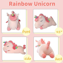Load image into Gallery viewer, Pink Unicorn Stuffed Animal Plush Toy,40Cm Cute Soft Unicorn Plushies Toy Pillow Doll,Kids Baby Girl Birthday Party Gift.
