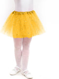 Skirt for Girls Ballet Tutu Sequins Sparkling Princess Dancing Tulle Tutu 12" Length Costume for Party,Cosplay,Festive,Performance Underskirt