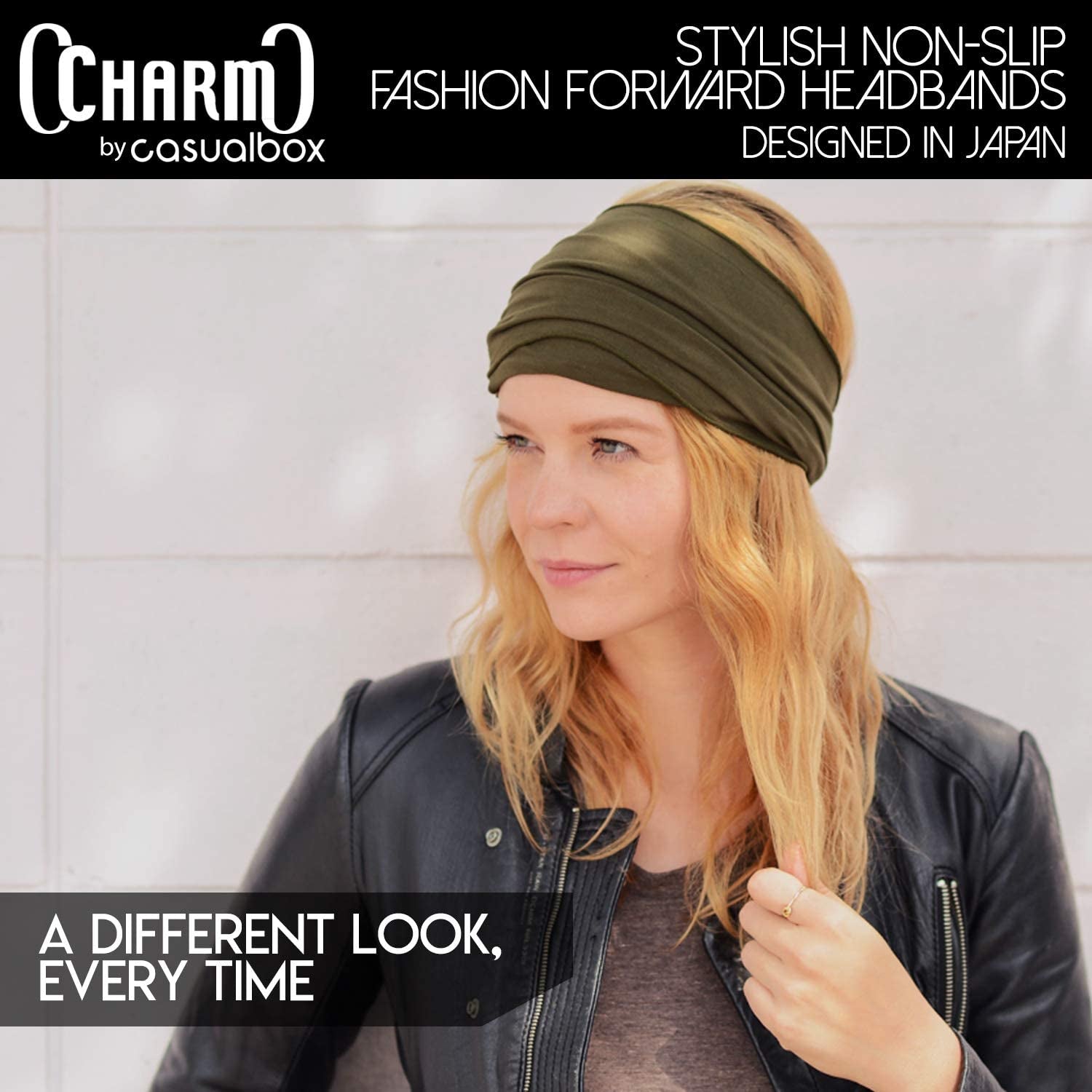 Mens Bandana Head Wrap - Womens Elastic Headband Japanese Long Hair Dreads Black