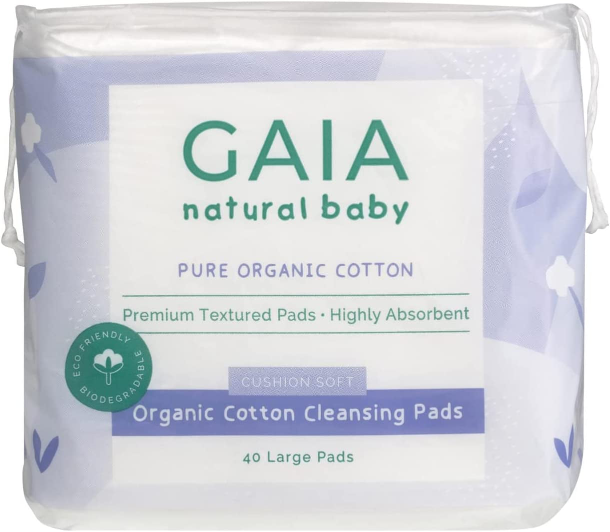 Natural Baby Organic Cotton Cleansing Pads 40 Pack