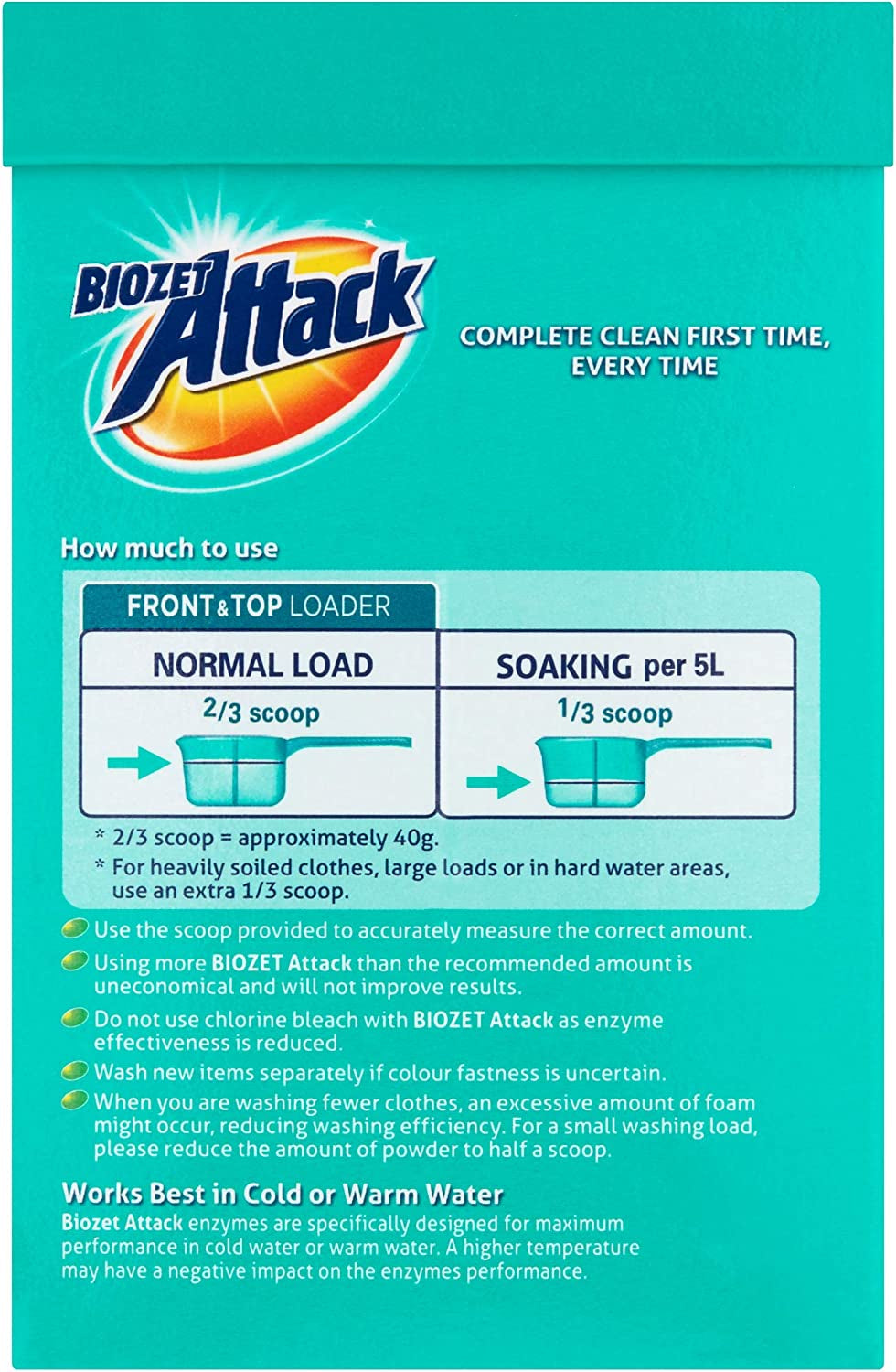 Attack Regular Laundry Powder Detergent, 2 Kilograms