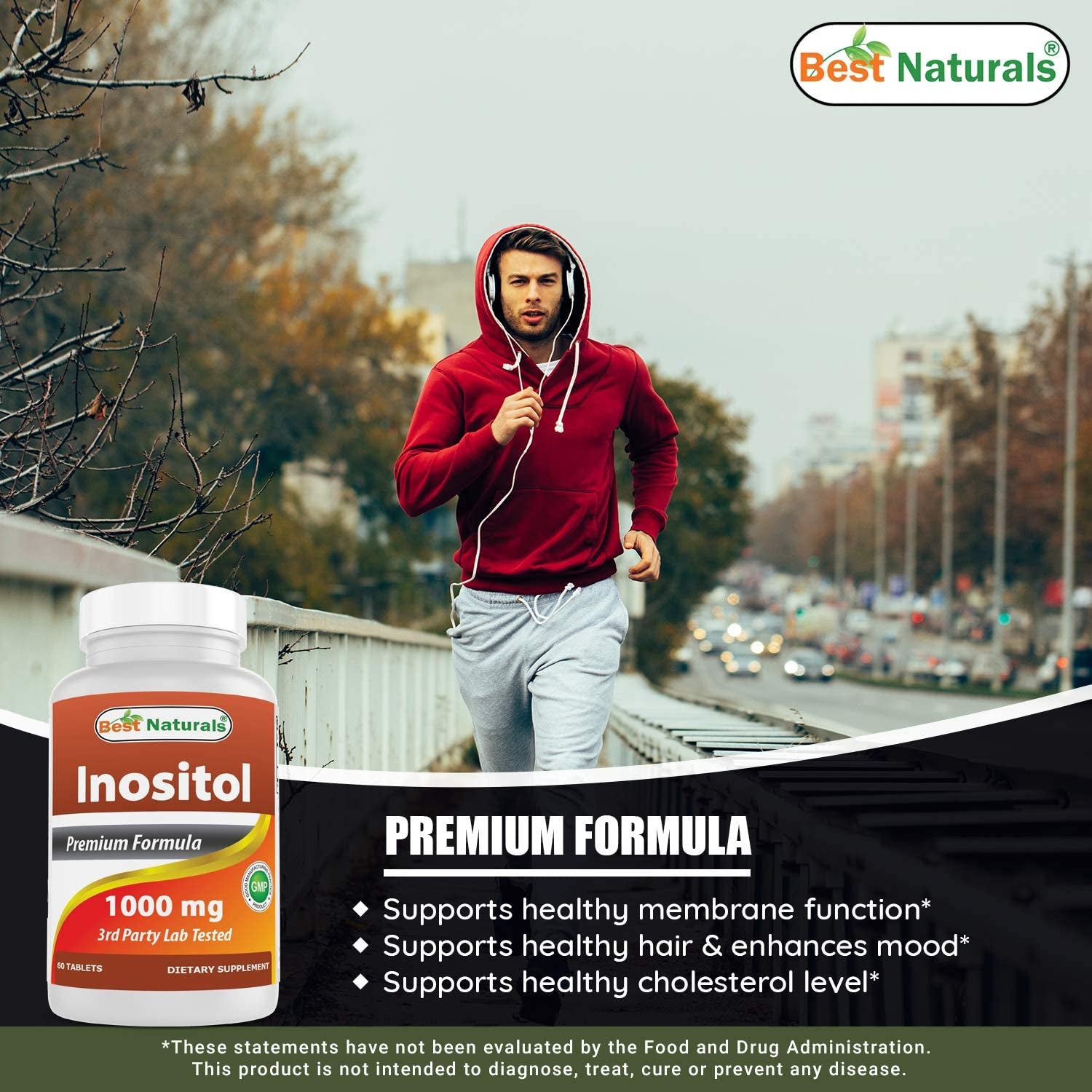 Inositol 1000 Mg 60 Tablets
