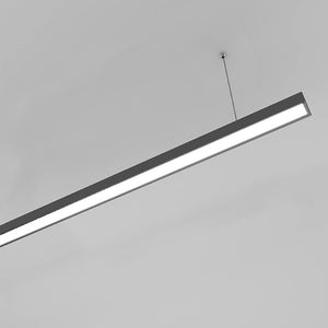 Greenlux GLS25 Series Slimline 1800Mm(L) 4000K Black Dimmable Linear LED Pendant Light for Kitchen Island/Office/Meeting Room/Resturant (Black 4000K 36W, L1800Mm)