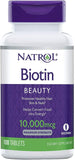 Biotin Maximum Strength Tablets, 10,000Mcg , 100 Count