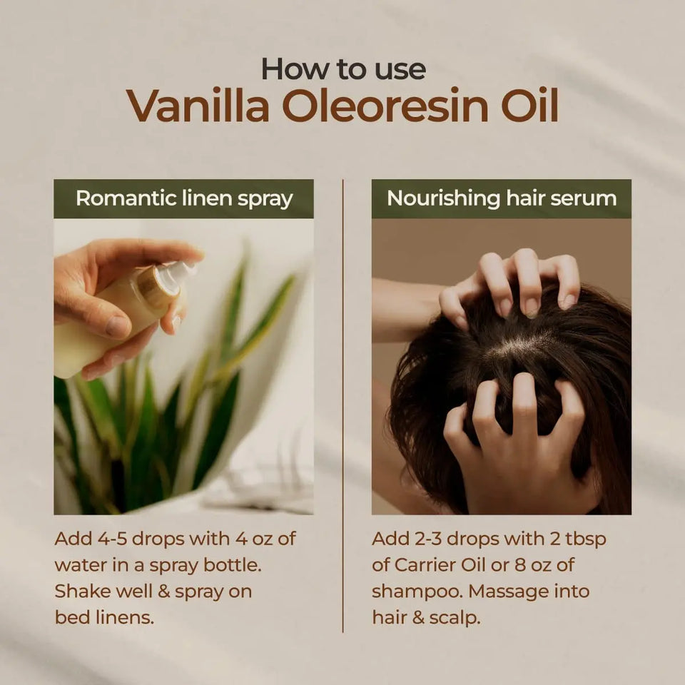 Pure Vanilla Essential Oil for Diffuser - 100% Therapeutic Grade Vanilla Oleoresin Essential Oil - Vanilla Essential Oil for Skin - Undiluted Long Lasting Vanilla Oil Perfume (10Ml)