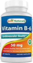 Load image into Gallery viewer, Vitamin B6 50 Mg 250 Tablets
