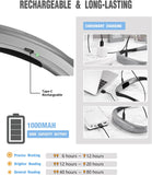LED Neck Reading Light, Book Light for Reading in Bed, 3 Colors, 6 Brightness Levels, Bendable Arms, Rechargeable, Long Lasting, Perfect for Reading, Knitting, Camping, Repairing