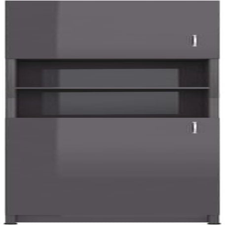 Bathroom Cabinet Home Laundry Room Rack Washroom Organiser Cupboard Storage Cabinet Furniture High Gloss Grey Engineered Wood