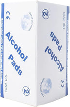 Load image into Gallery viewer, Alcohol Prep Pads,Aolvo Alcohol Wipes Individually Wrapped,Ideal for Cleaning, Sterilizing Skin,Small Wounds,Electronics,Lens,Nail Remove, Pack of 100
