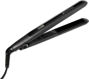 Super Glide Ceramic Hair Straightener (AU Plug), Digital Heat Settings up to 230°C + LCD, 15 Second Fast Heat Up, 110Mm Tourmaline Ceramic Plates Prevent Frizz - Black