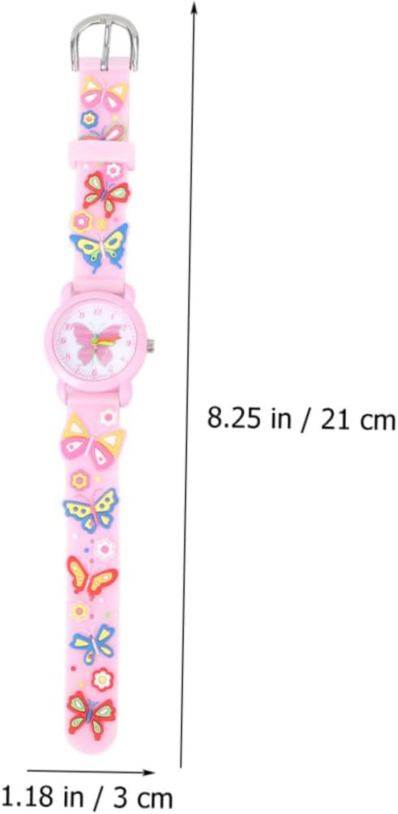 Butterfly Watch Girl Watch Ornament for Kids Toddler Watches Kids Watches for Girl Kids Watch Ornament Funny Kids Watch Plastic Pink Adorable Cartoon Watch Adorable Toddlers Watch