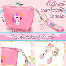 Load image into Gallery viewer, Set of 3 Little Girls Unicorn Gifts Include Unicorn Wrist Watch, Kids Jewellery Sets (Necklace Bracelet Rings Earrings), Girls Handbag Return Gifts for Birthday Party Christmas
