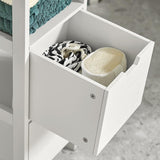 Freestanding Cabinet, 2 Drawers and Shelf, Cupboard for Bathroom, Bedroom, Standing Shelves with Drawers, FRG127-W