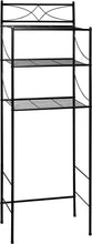 Load image into Gallery viewer, 3 Shelf over Toilet Bathroom Space Saver Towel Storage Rack Organizer, 59 X 25 X 165Cm (Black)
