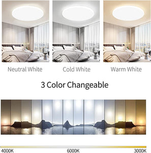 LED Ceiling Light - 11 Inch 20W 2000 Lumens Neutral 4500K, Bright Flush Mount Ceiling Light Fixture for Bedroom Kitchen Hallway - Not Dimmable