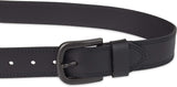 Mens 1 1/2 In. Leather Belt with Two Row Stitch