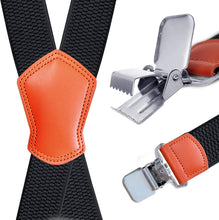 Load image into Gallery viewer, Suspenders for Men,  Mens Braces with Strong Metal Clips Wide 38Mm 1.5 Inch Heavy Duty Suspenders Adjustable and Elastic X Back One Size Fits All Men and Women

