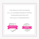 925 Sterling Silver Petite Simulated Birthstone Heart Charm Hoop Earrings for Girls 12Mm - Cubic Zirconia Earrings for Girls - Beautiful Simulated Birthstone Earrings for Young Girls