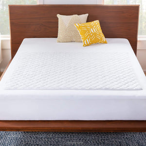 44" X 52" Skid Resistant Waterproof Sheet and Mattress Protector Pad-Highly Absorbent-Machine Washable-Quilted, White
