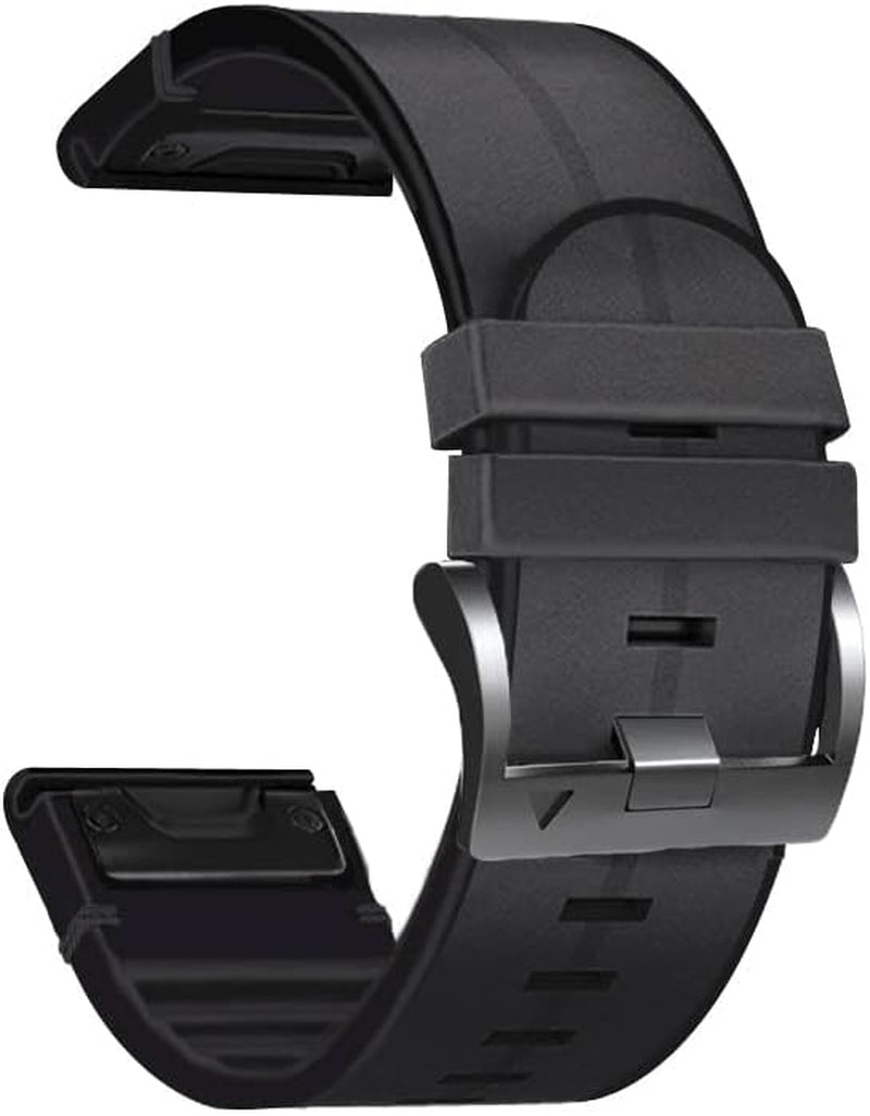 Leather+Silicone Watchband for Garmin Fenix 5 6 5X plus 6X Pro 7 7X Band Strap Quickly Fit 22 26Mm Wristband for Garmin Epix