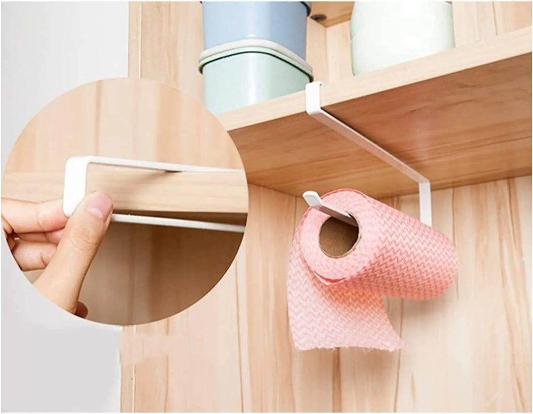 Kitchen Cabinet Cupboard under Shelf Storage Paper Towel Roll Holder Dispenser Napkins Storage Rack