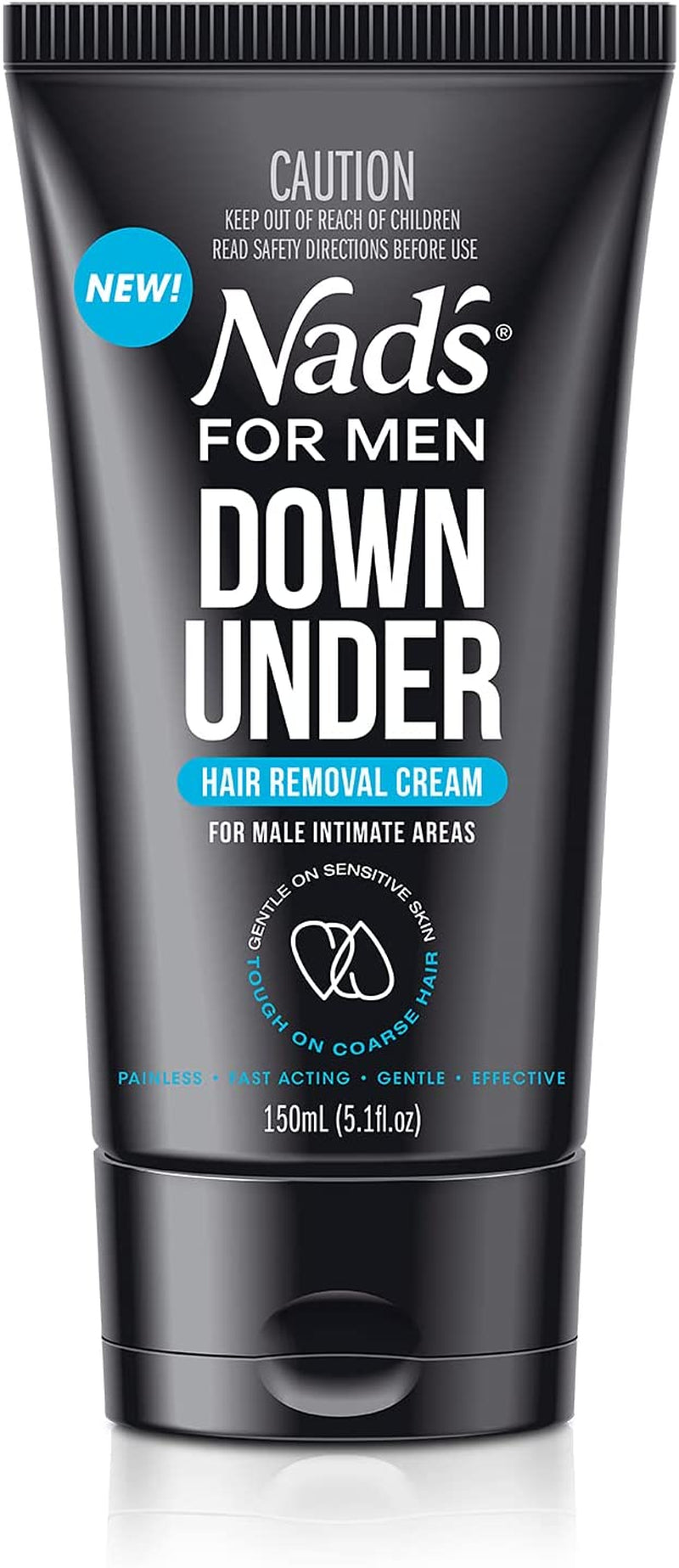 down under Hair Removal Cream, Depilatory Cream for Male Intimate Areas and Genitals, ‎All Skin Types, 150 Ml