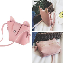 Load image into Gallery viewer, Little Girls&#39; Shoulder Bag Handbag, Cute Cat Ear Crossbody Purse Body Bag for Kids Girls Toddlers (Pink)
