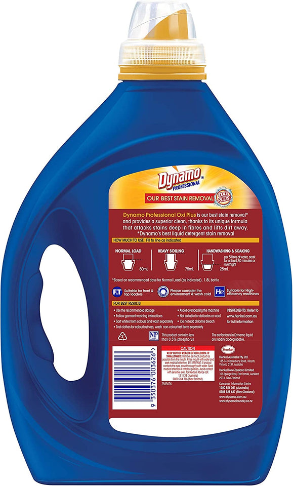 Professional Oxi plus Is Our Best Stain Removal Liquid Laundry Detergent, 1.8 Litres, 36 Washloads