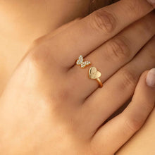 Load image into Gallery viewer, Stackable Initial Rings for Women Girls, Rose Gold Plated Butterfly Capital Letter Initial Rings for Women Teens Girls Letter Rings Stackable Rings for Girls Teen Girls
