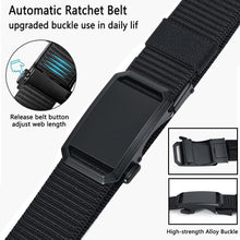 Load image into Gallery viewer, Men&#39;S Belt,  Ratchet Belt for Men Casual, Nylon Jeans Belt with Click Buckle, Breathable Fabric Waist Strap Easy Adjustable Trim to Fit
