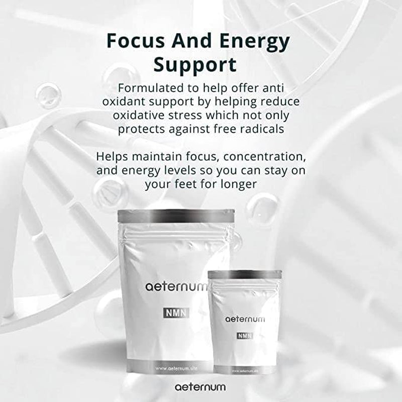 Aeternum NMN Powder 30G, Ultra-Pure,Stabilized Form Beta NMN Powder Supplements, Pure NAD Support Supplement, Pharmaceutical Grade NMN, Scoop Included