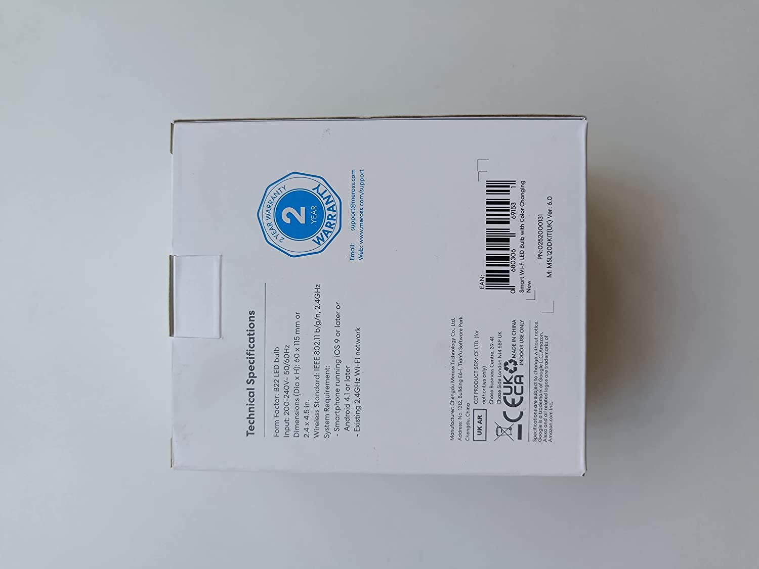 Light Bulbs Wifi Smart Bulbs B22 Bayonet [2 Pack] Compatible with Echo Alexa Google Home Dimmable Warm Light and Multicolor by  810Lumens 60W Equivalent 2700K-6500K RGBCW