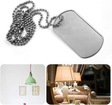 Load image into Gallery viewer, Beaded Pull Chain Extension with Connector, Stainless Steel 5 M Length Pull Chain with 40 Matching Connectors for Daily Life-Silver
