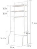 Storage Rack over Toilet/Bathroom/Laundry/Washing Machine Towel Shelf