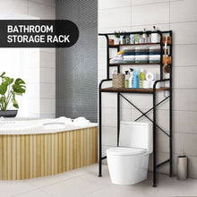 Load image into Gallery viewer, 3 Tier Storage Rack over Laundry Machine Industrial Bathroom Shelf Freestanding Washer Dryer Organiser Rack over the Toilet Rack Laundry Storage Shelves 70X40X155Cm
