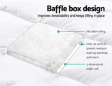 Queen Prime Pillowtop Mattress Topper Underlay Pad Mat Cover Q