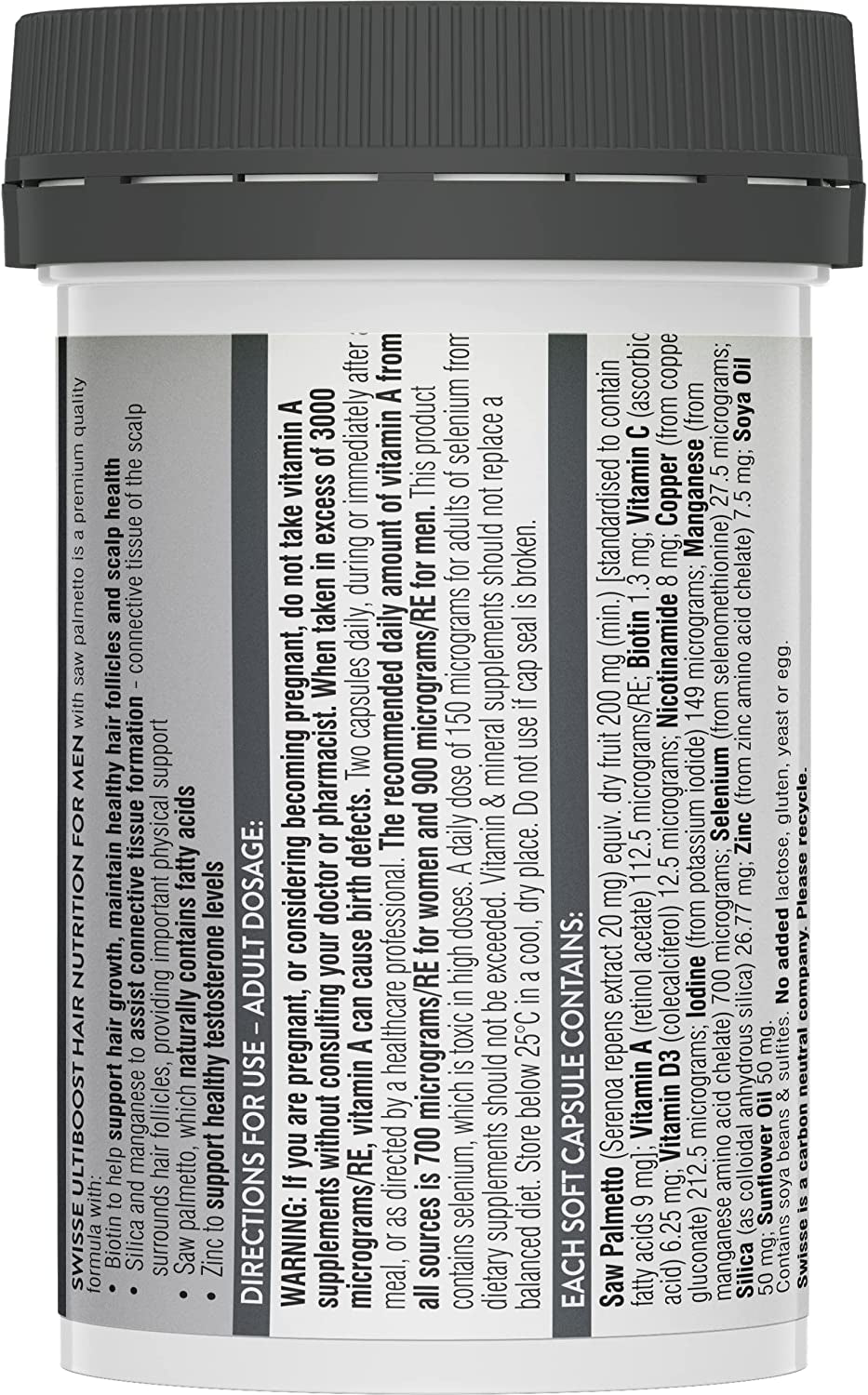 Ultiboost Hair Nutrition for Men 60 Capsules