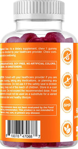 Vitamin D3 Gummies - 5000 IU - 60 Vegan Gummies - Great Taste - Healthy Bones, Teeth, Mood, Joint & Immune System Function