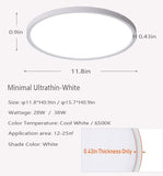 Flush Mount 11.8 Inch Ceiling Light,28W Surface Mount LED Light Fixture,Modern round Ceiling Light for Bedroom Kitchen Balcony Hallway,6000K/Cool White
