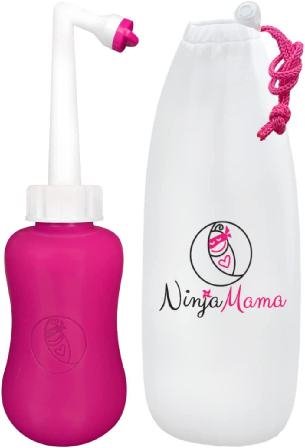 Peri Bottle for Postpartum Care. Post Partum Portable Perineal Bottle with Angled Spout - for after Childbirth - Labour & Delivery Hospital Bag.