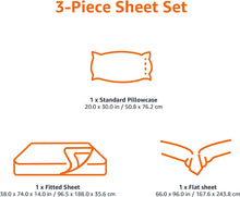 Load image into Gallery viewer, Lightweight Super Soft Easy Care Microfiber Bed Sheet Set with 14&quot; Deep Pockets - Twin, Lavender Paisley
