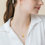 Small Heart Cremation Urn Necklace for Ashes Stainless Steel Memorial Ash Pendant Keepsake Jewelry