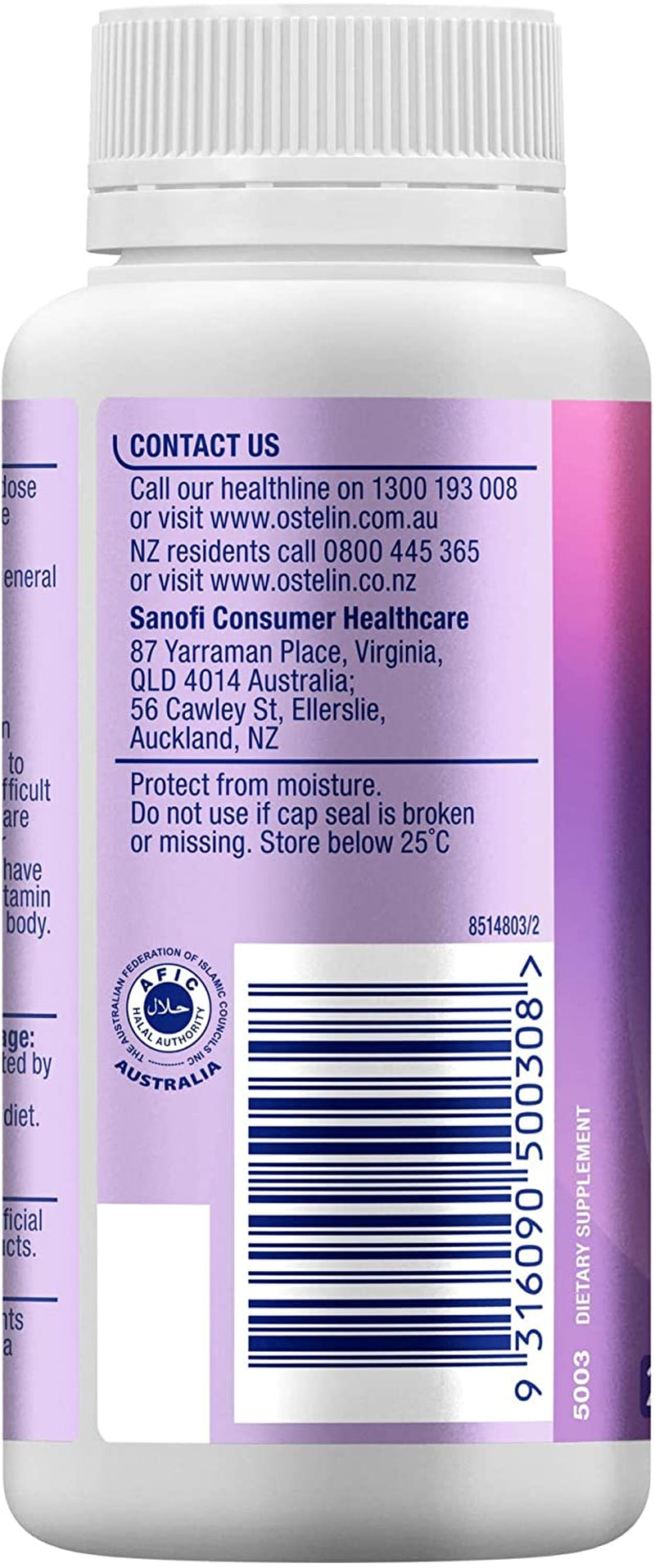Vitamin D 1000IU - D3 for Bone Health + Immune Support, 250 Capsules